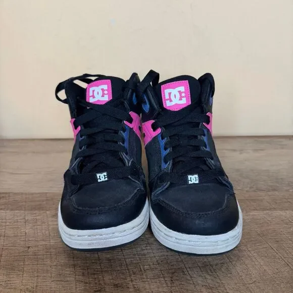 DC shoes girls rebound size 4 youth sneakers pink black blue - Picture 9 of 9